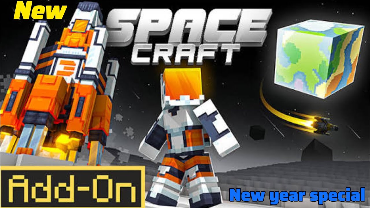 *New year special*🎉 Minecraft (Space craft)Addon #hapoynewyear #mcpeaddon @Xboygamingz 
