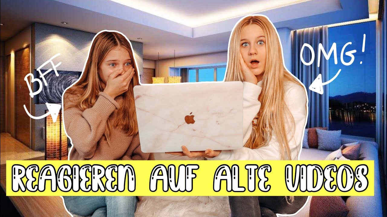 BFF & ICH REAGIEREN AUF MEINE ERSTEN VIDEOS | MaVie Noelle