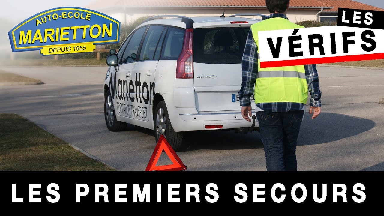 Les vérifications du permis 2023 : Notions élémentaires de premiers secours