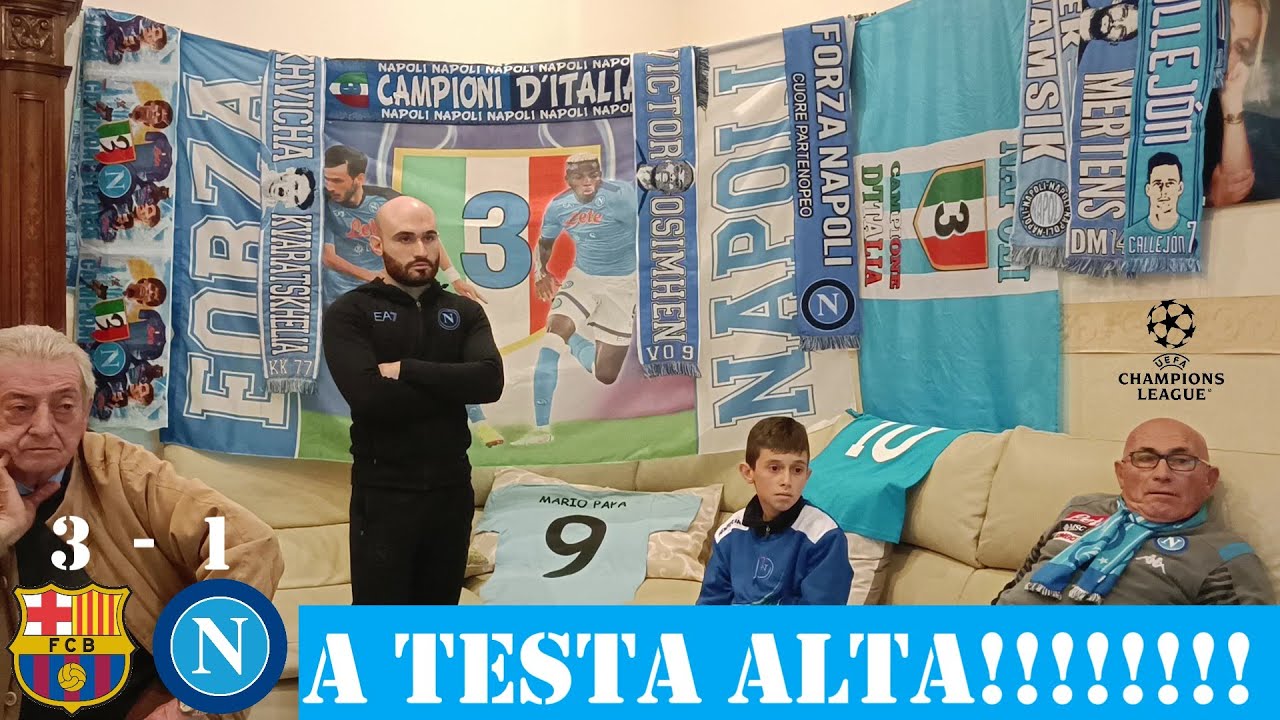 Barcellona - Napoli 3-1  12-03-2024  (Casa Cuomo Champions League)