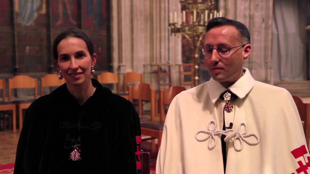 Interview des nouveaux chevaliers de L'ordre équestre du Saint-Sépulcre de Jérusalem