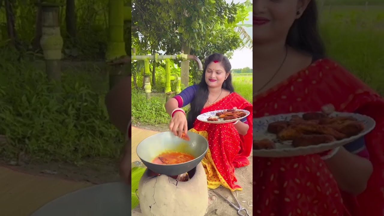 Bengali new Stlye papaya kaliya #shorts #food #cooking #kanika_rannaghor_with_village_food 