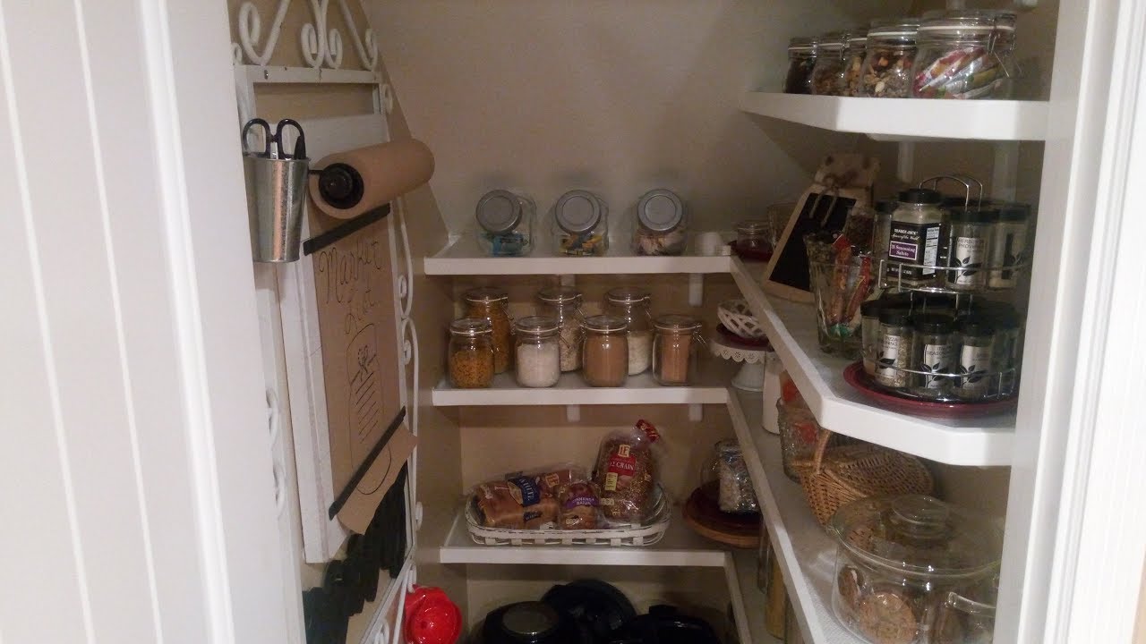 Pantry Organization And Building Ideas! Changing Your Slanted Ceiling Into A Functional Pantry