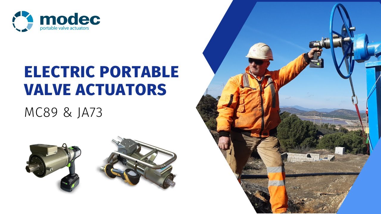 Close up: modec Electric Portable Valve Actuators MC89/JA73 (updated)