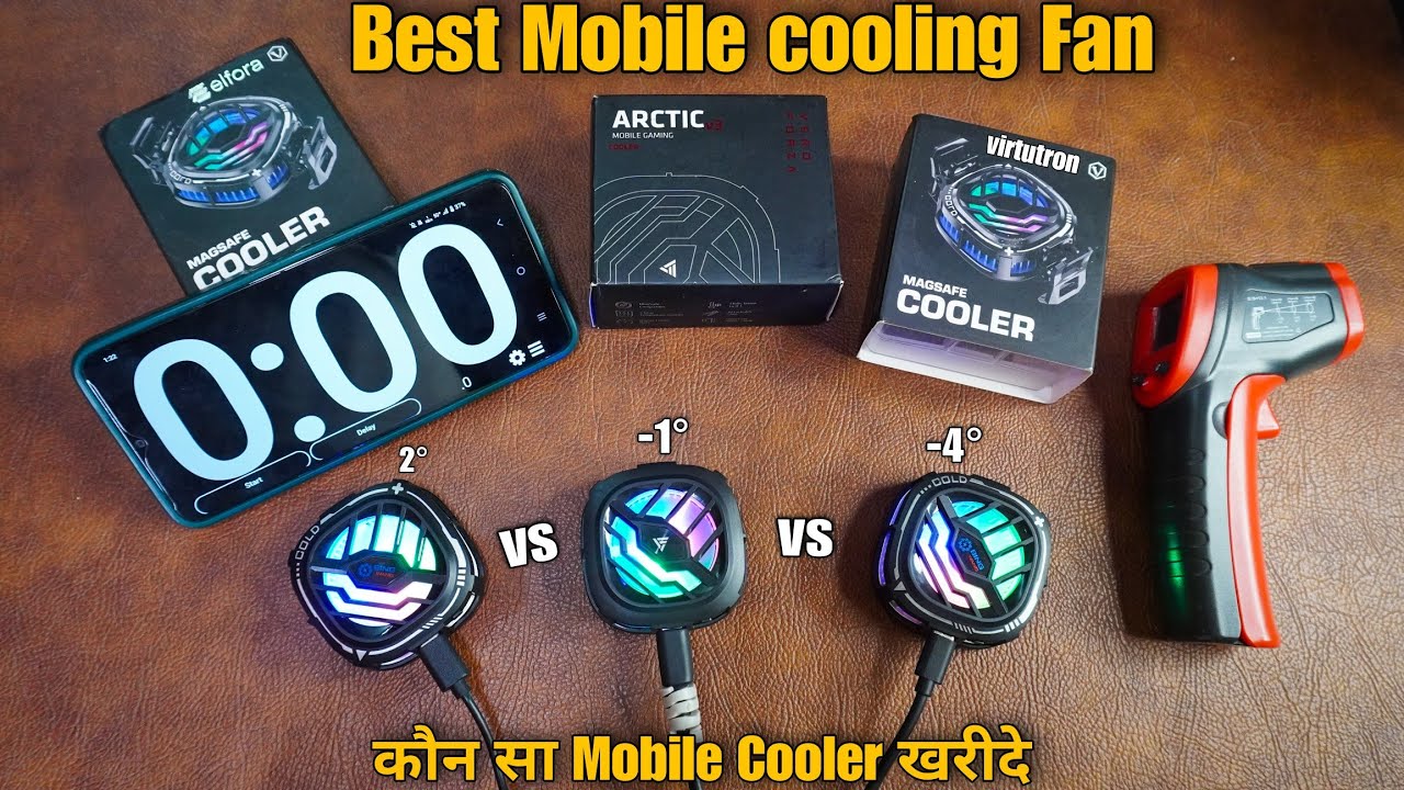 Elfora VS Arctic V3 Vs Virtutron Frost Mobile Gaming Cooler || Best Gaming Mobile cooling Fan