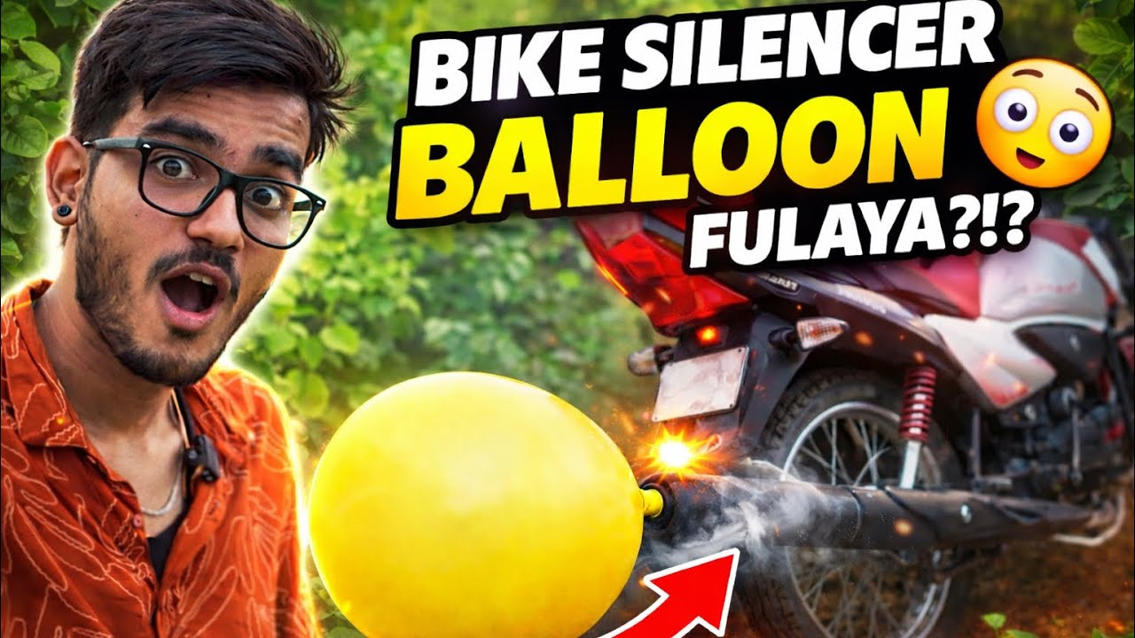“Bike Silencer Mein Balloon Dal Diya 😱 Dangerous Experiment!”