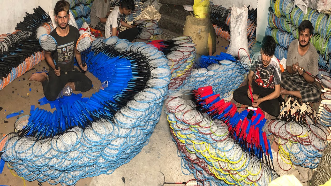 Amazing process of making badminton rackets in factory!