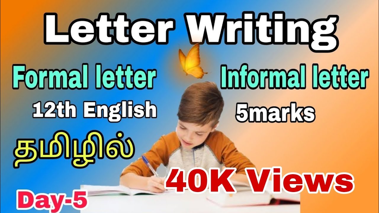 Letter Writing | Formal letter | Informal letter | 12th English | in tamil | Business letter|