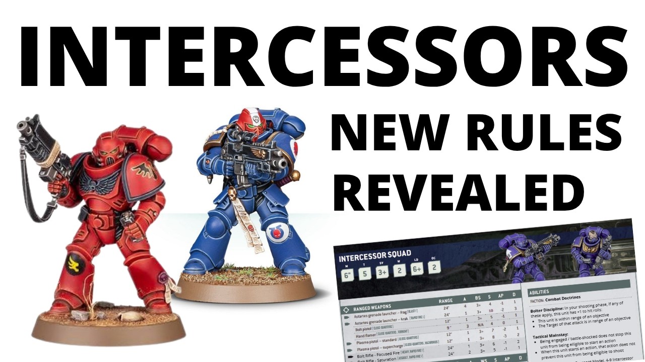 New Intercessors Rules Revealed - Bolters BUFFED, New Special Rule? Codex Space Marines Datasheet