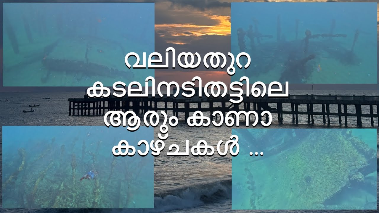 വലിയതുറ കടലിനടിയിലെ അതിശയകരമായ കാഴ്ചകൾ 😍👌#valiyathura #underwater #viralvideo #viral 