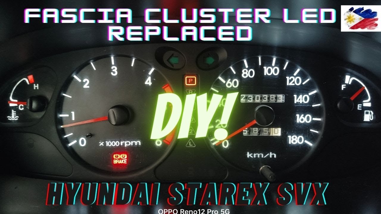 HYUNDAI STAREX SVX | DIY Fascia Cluster Led Installed