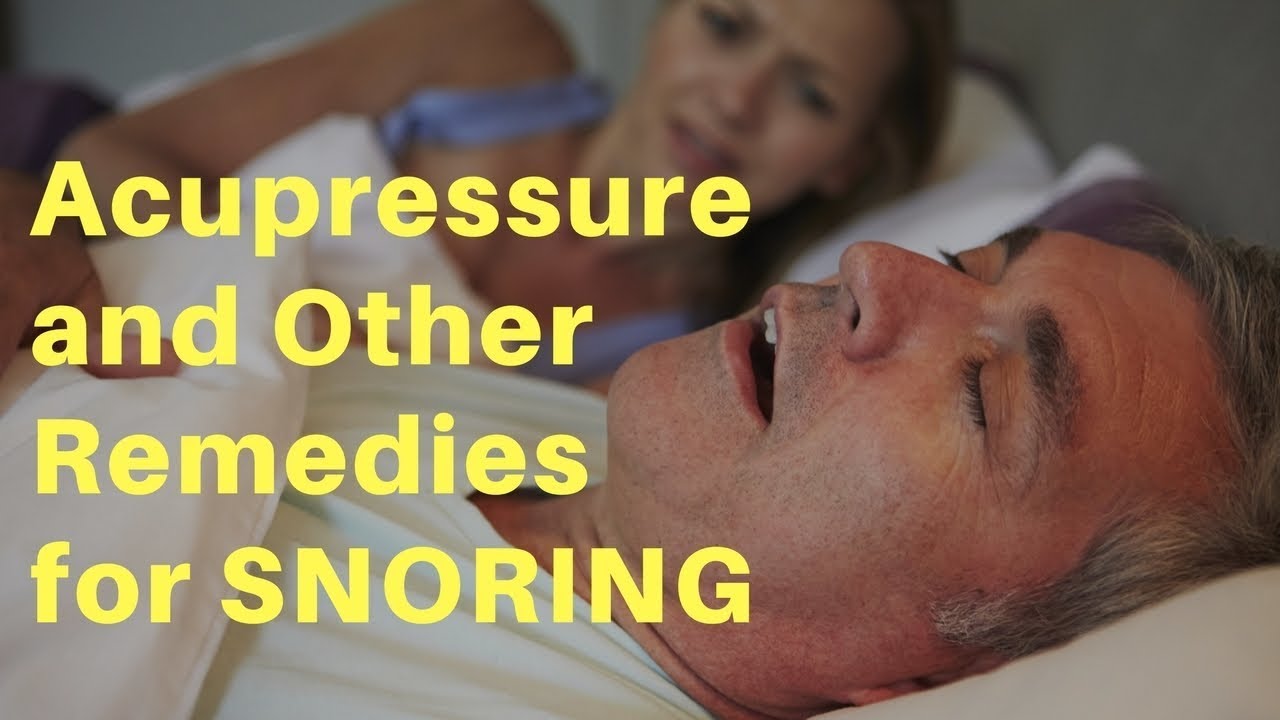 Acupressure and Other Remedies for Snoring - Massage Monday 369
