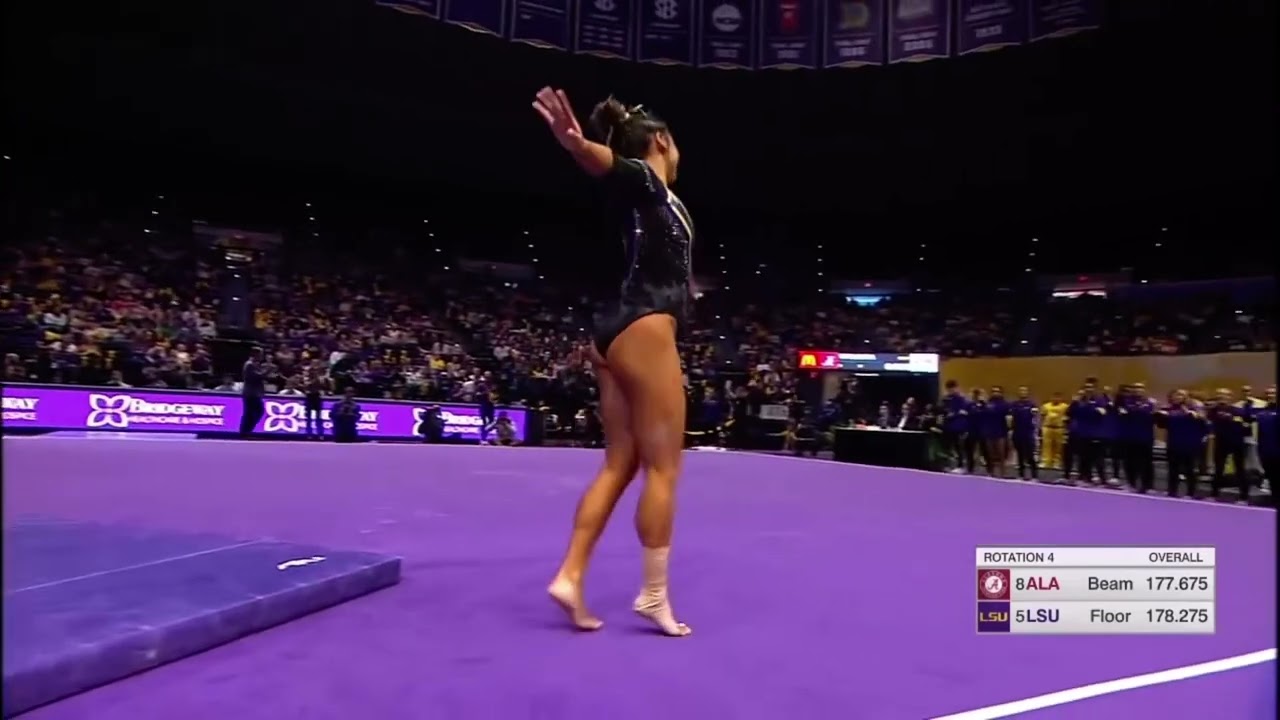 Aleah Finnegan Floor LSU vs Alabama 2022 9.900