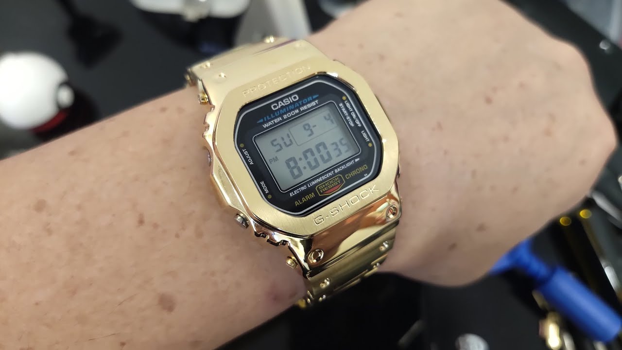 HOW TO MODIFY G-SHOCK DW-5600 GOLD METAL CASE AND BRACELET