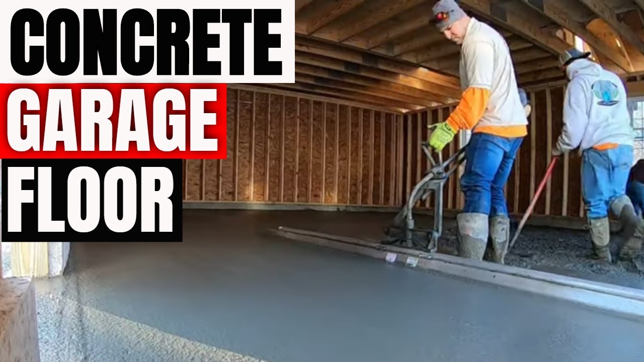 How to pour & finish a concrete garage floor in the winter months for beginners