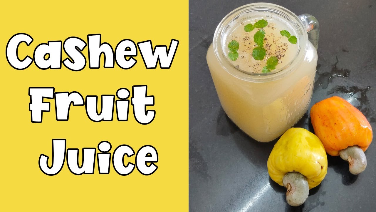 How to Make Cashew Fruit Juice | Cashew Apple Juice Preparation ASMR