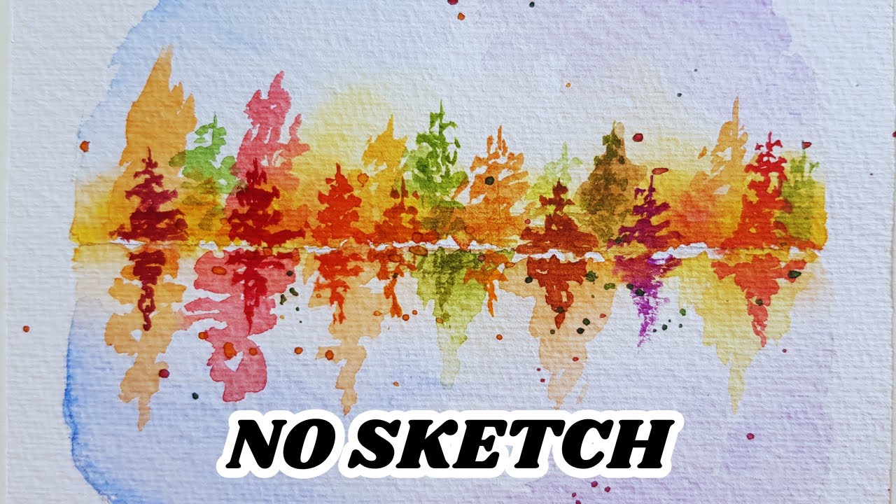 How to Paint a Beautiful Fall Landscape with Watercolors