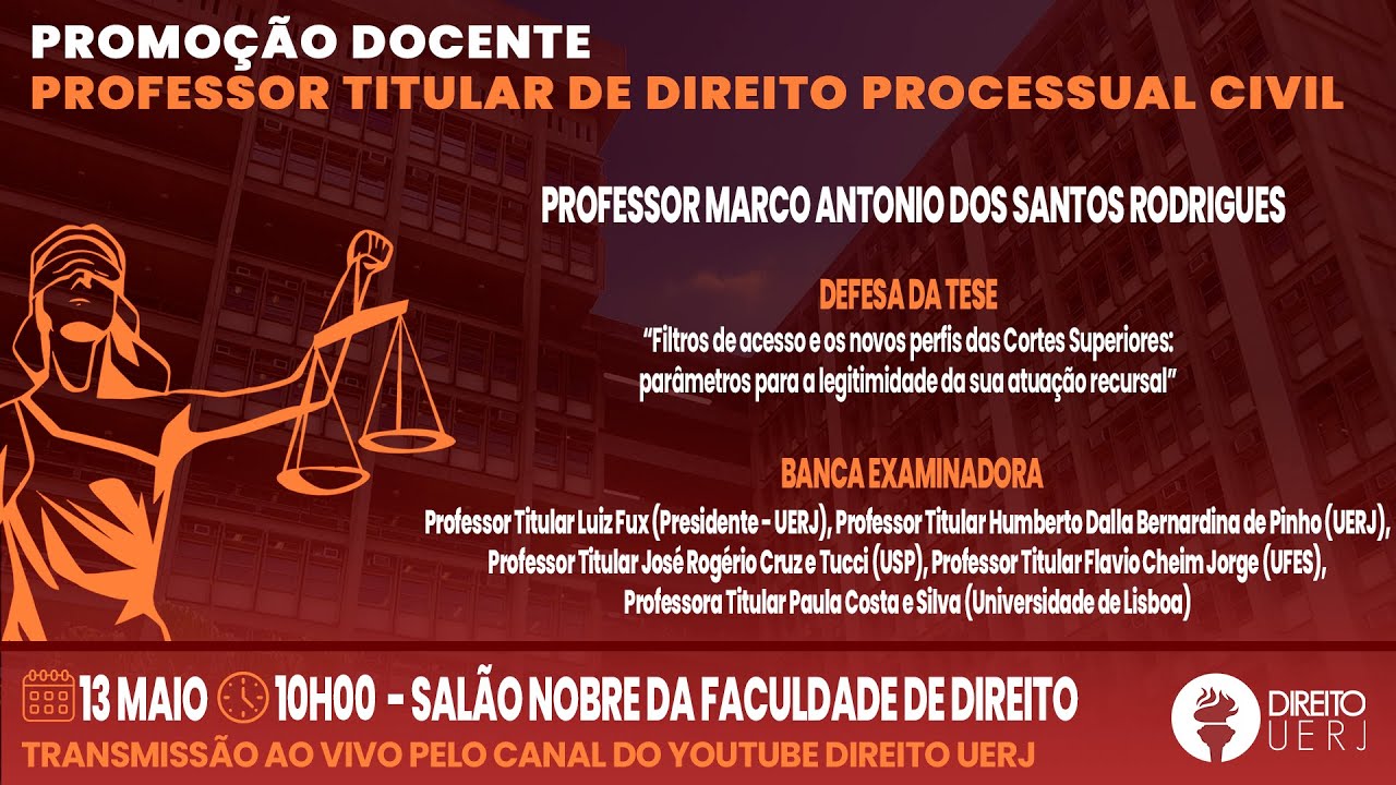 Promoção Docente - Professor Titular de Direito Processual Civil