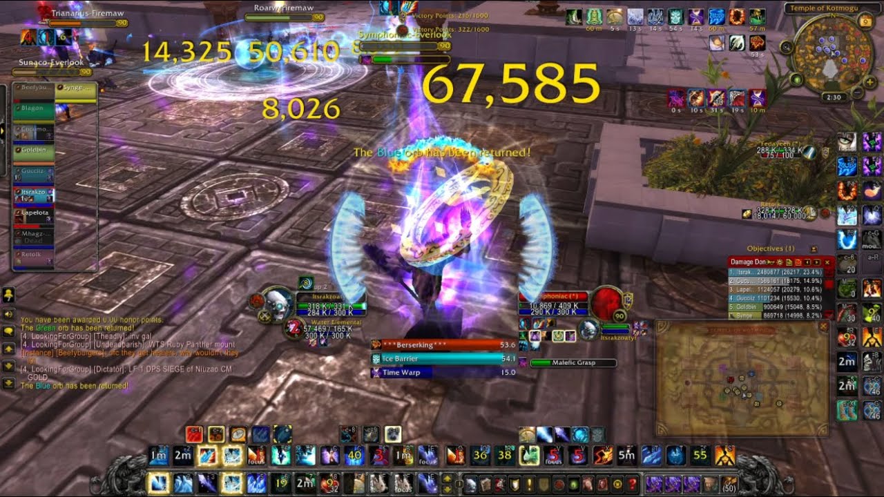 10-1 Full BG Solo PvP Frost Mage (top dmg) - MoP