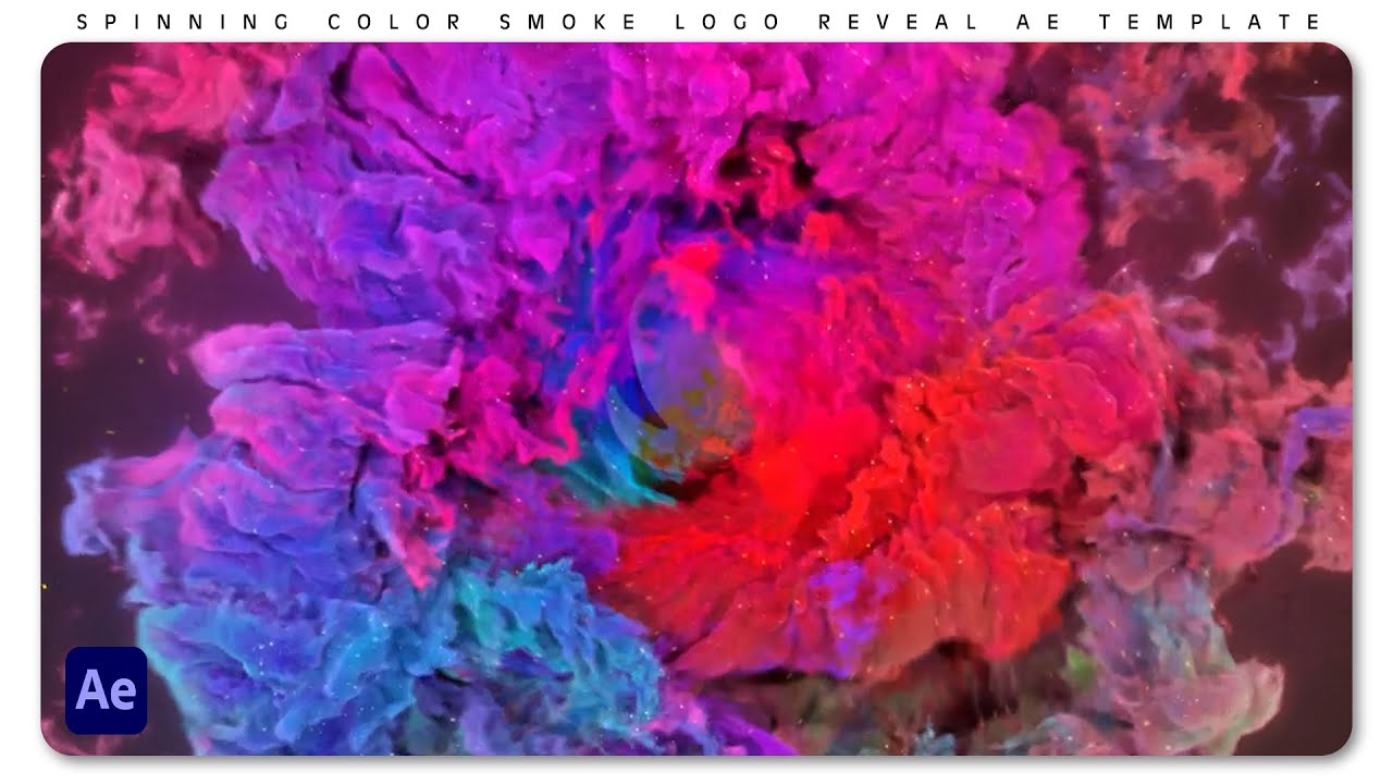 Spinning Color Smoke Logo Reveal - After Effects Template | Free Download | Templates for Creators