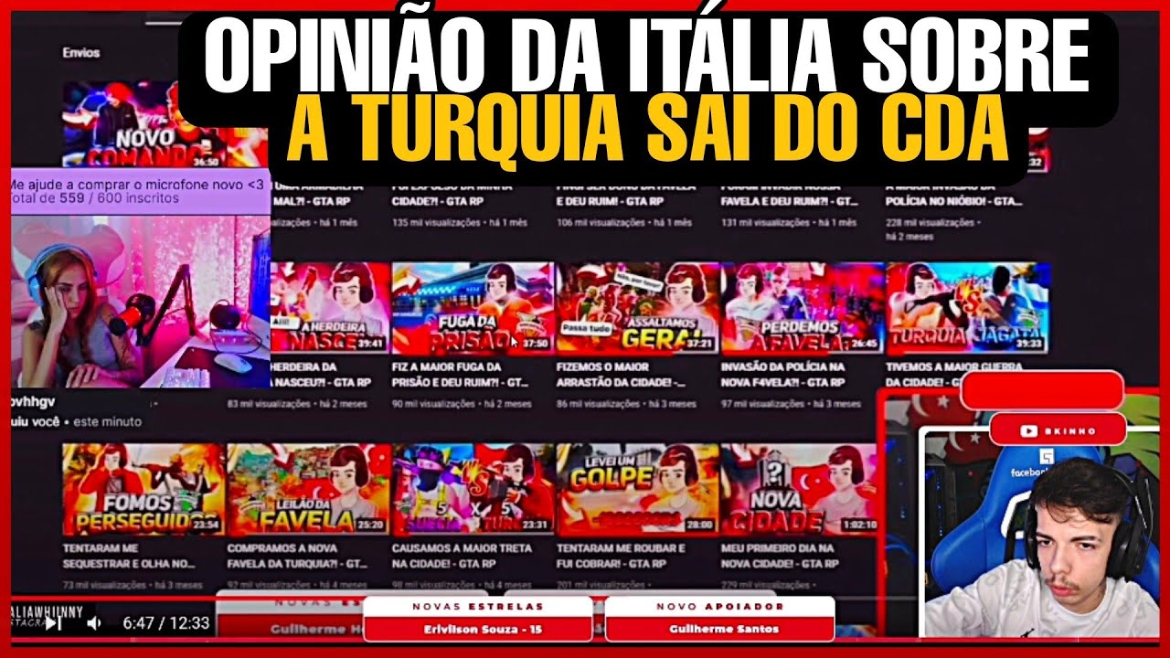 BK REAGINDO A OPINI&Atilde;O DA IT&Aacute;LIA SOBRE A TURQUIA SAIR DO CDA &bull; FC BKINHO CLIPES