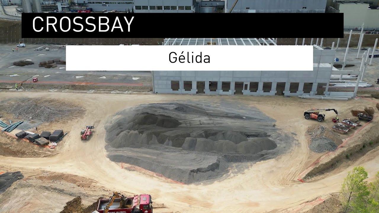 Crossbay Gelida Agosto 23. Construcci&oacute;n de edificio log&iacute;stico