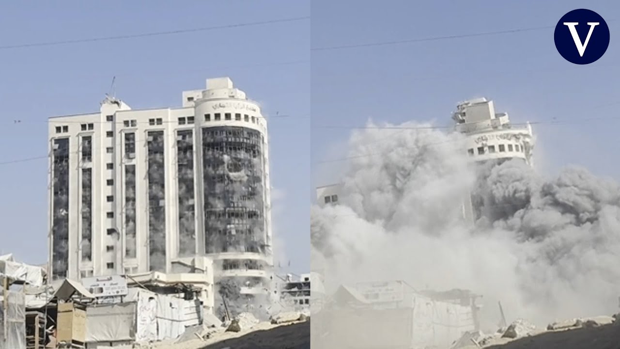 Israel destruye la torre Ruya, uno de los edificios más altos de la ciudad de Gaza
