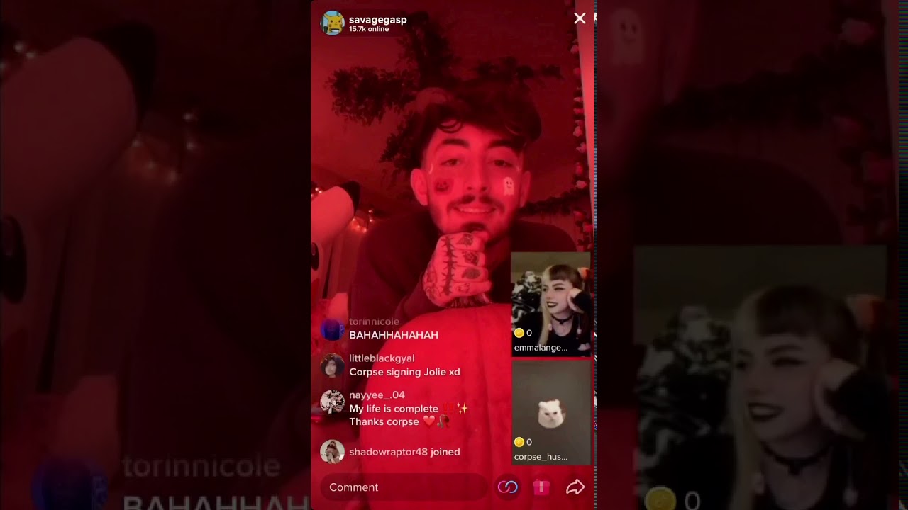 Corpse Husband TikTok Live | ft Emma + Savage Ga$p