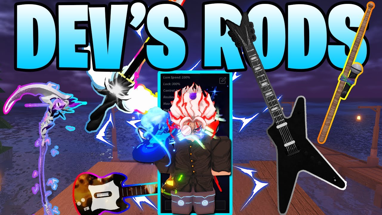 🎣🔥 I Got Almost EVERY Developer’s Rod in Roblox Fisch! 🗝️🐟