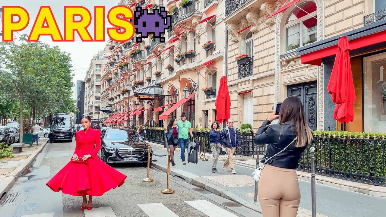 Paris, France 🇫🇷 - Paris 2024, Paris Summer 2024 Tour | Paris Walk 4K  ▶ 1h12