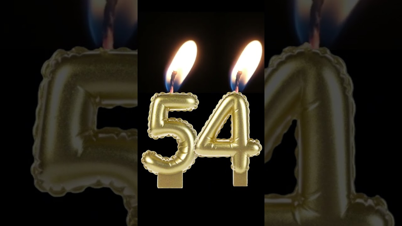 🔥 Birthday Candle - 54th Birthday Candle 🎈🥳