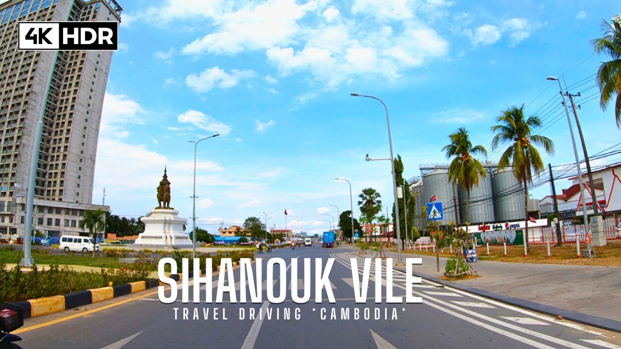 [Driving Cambodia] Driving Sihanouk Ville-Kompong som 4K-first highway Cambodia May/2024