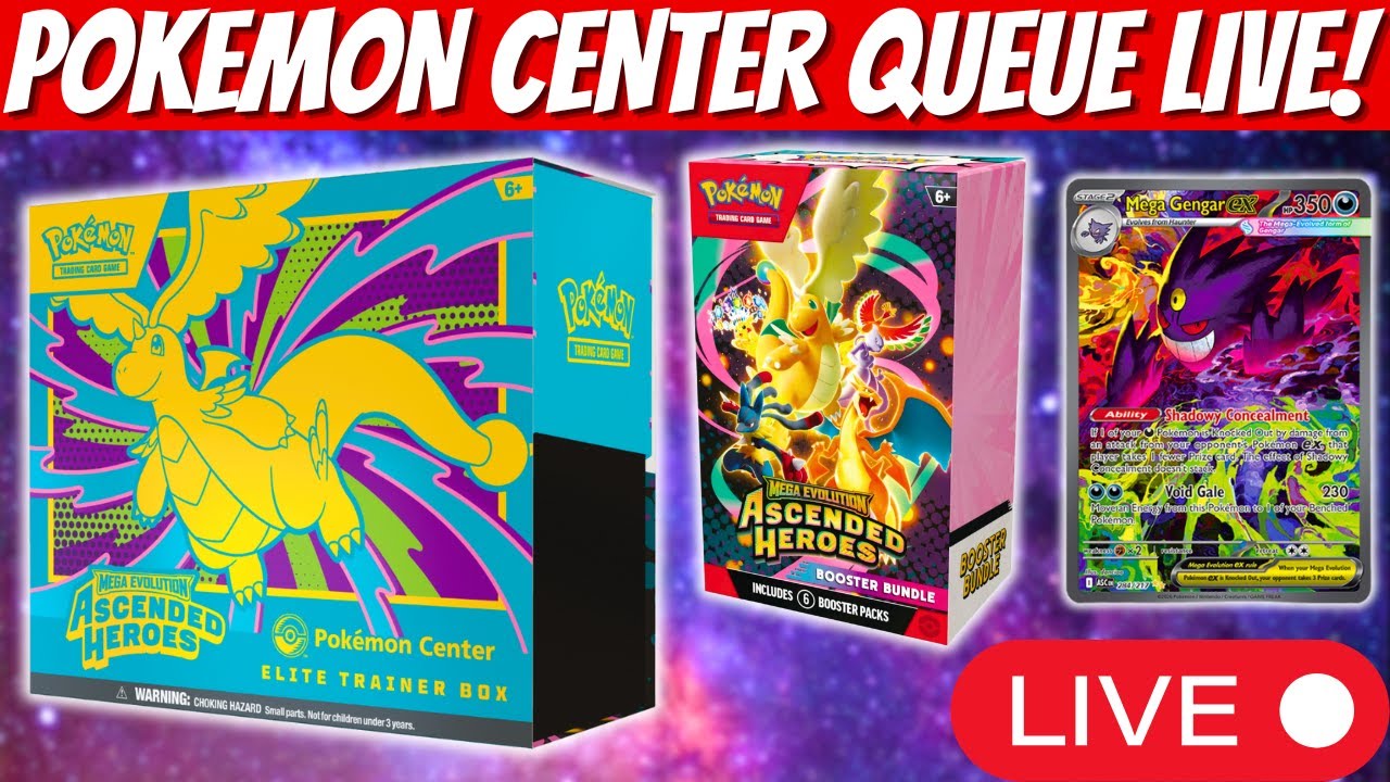 Pokemon Center Queue LIVE NOW! What's Dropping?!