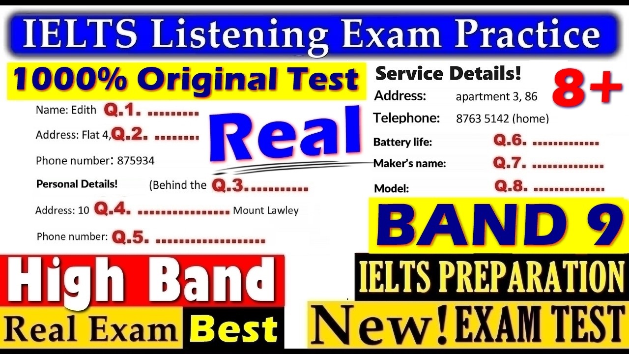 IELTS LISTENING PRACTICE TEST 2026 WITH ANSWERS | 08.01.2026