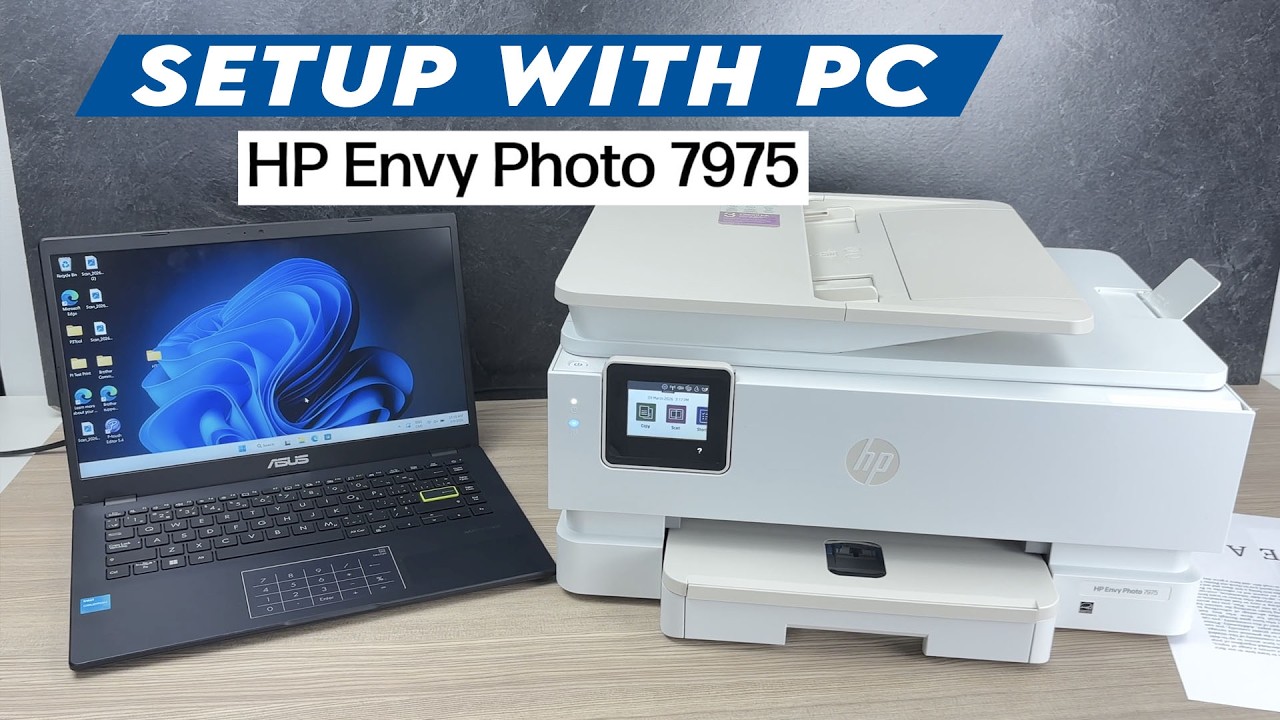 HP Envy Photo 7975 : How to Setup with PC Windows Computer