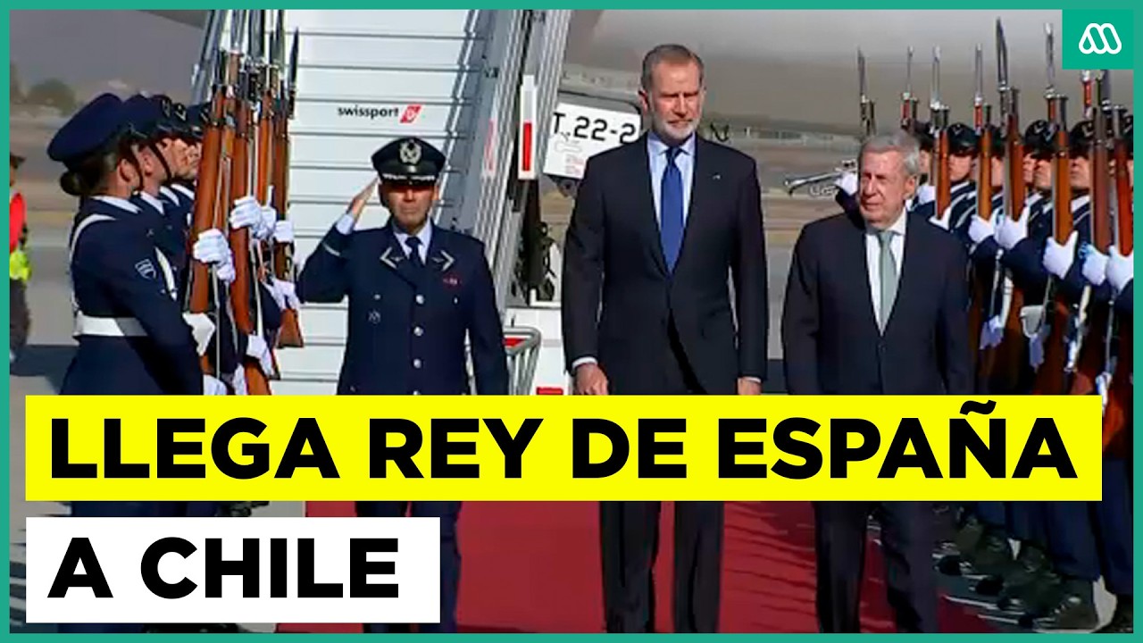 Rey Felipe VI arriba a Chile para participar del cambio de mando: así fue su llegada