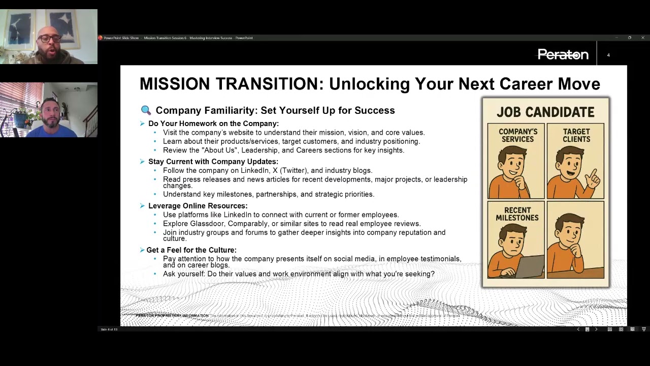 Mission Transition: Session #6: Interviewing (Dec 2025)
