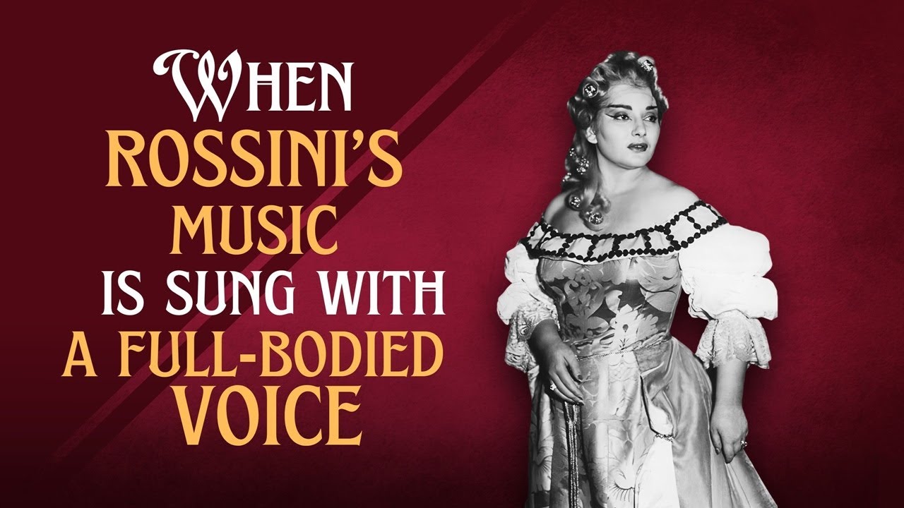 When Rossini's music is sung with a full-bodied voice🔥(CALLAS & ZEANI)