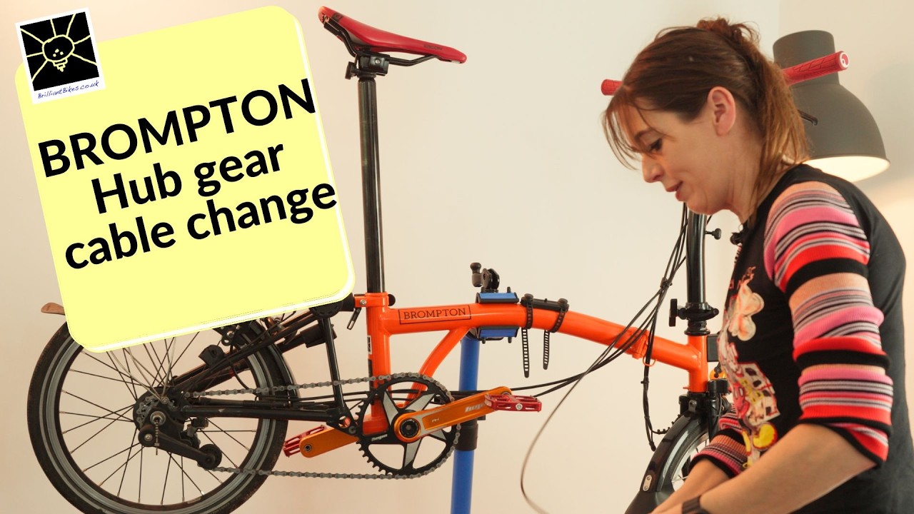 Замена троса переключения передач втулки Brompton