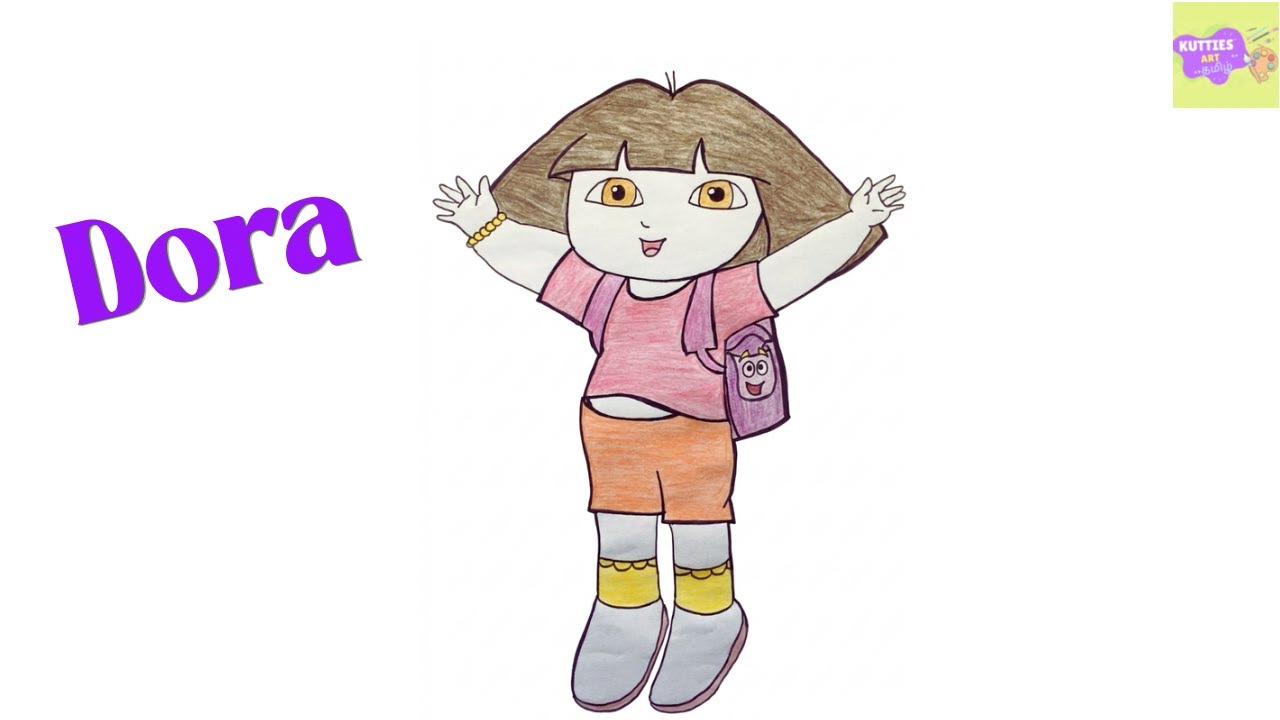 Dora வரையலாமா/ Dora drawing with step by step instructions for kids