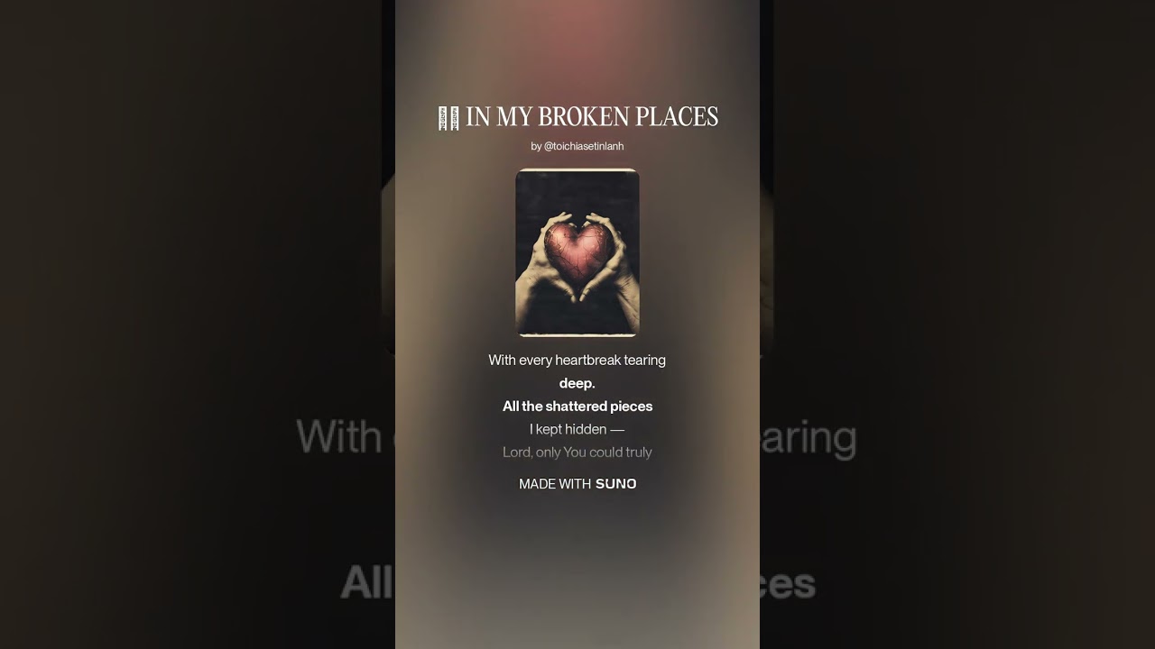 IN MY BROKEN PLACES, Worship Song, Hym, Markpi Studio, Christian Music