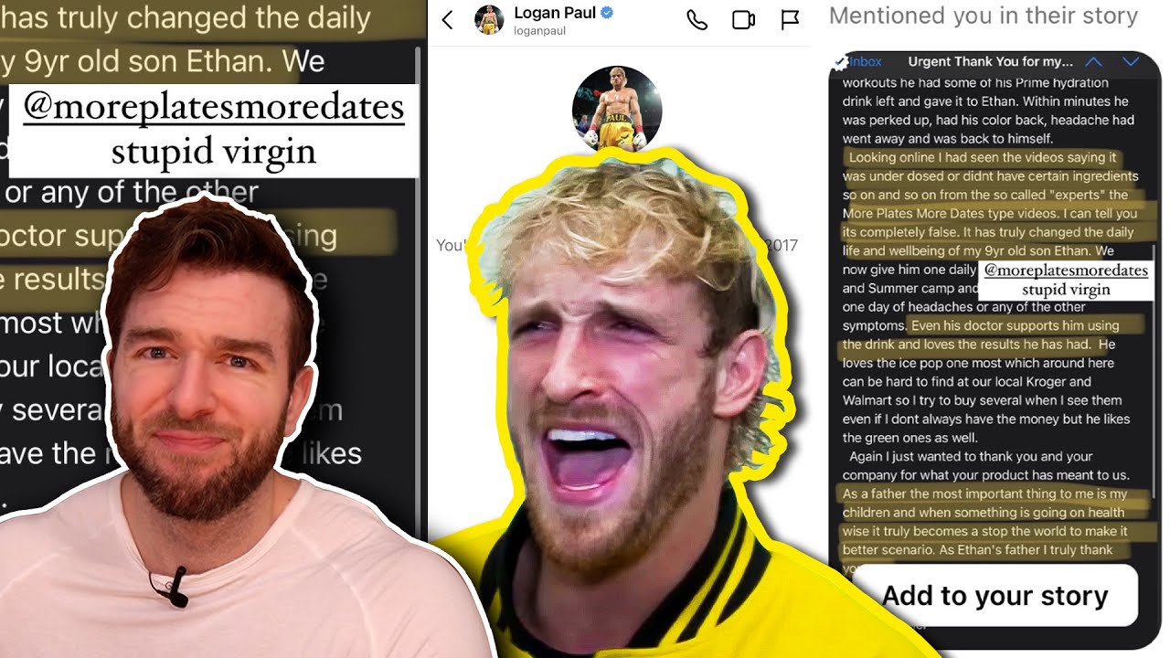 Logan Paul Called Me A Stupid Virgin... My Most Comprehensive Hydration Dismantlement Ever