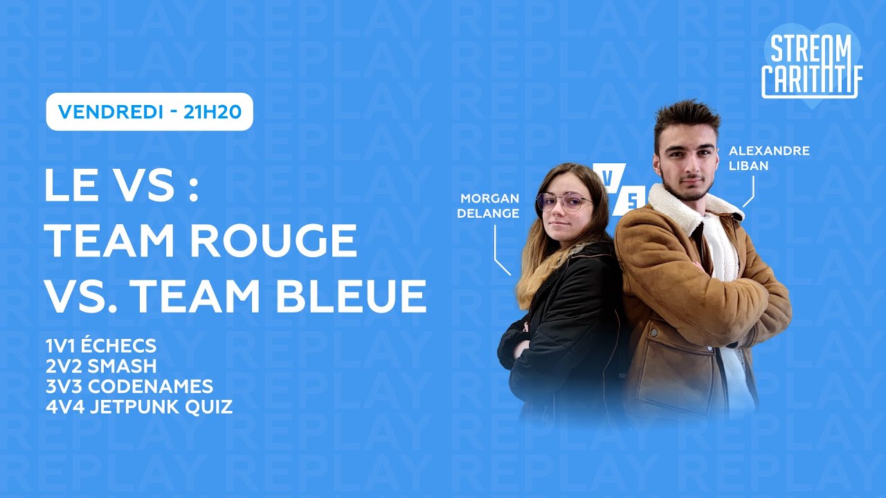 Le VS : 2 équipes, 4 jeux | Stream Caritatif IGC x IsHelp