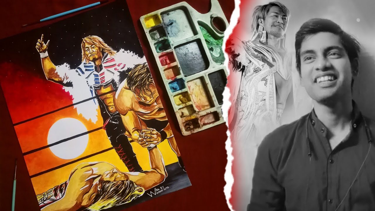 My First Work of 2026! Hiroshi Tanahashi on my PAGE | Tribute to Hiroshi Tanahashi, The GOAT of NJPW