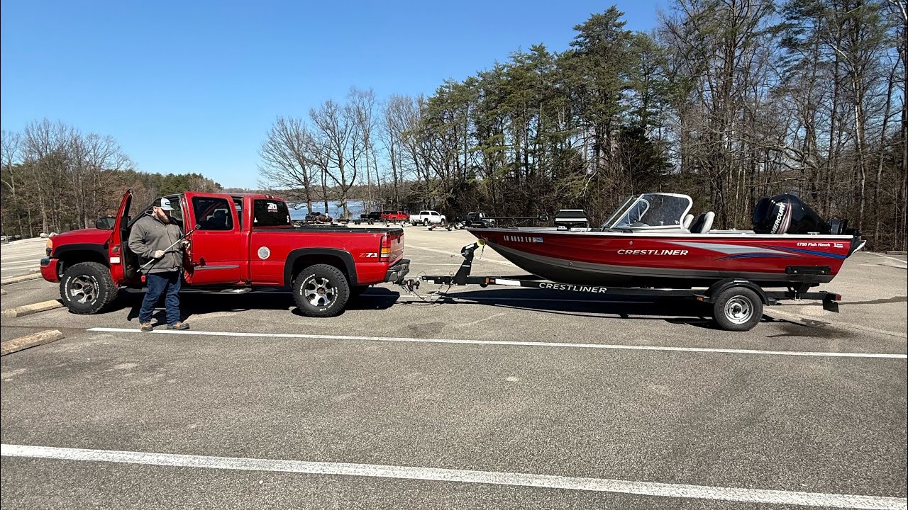 Trying out the new boat