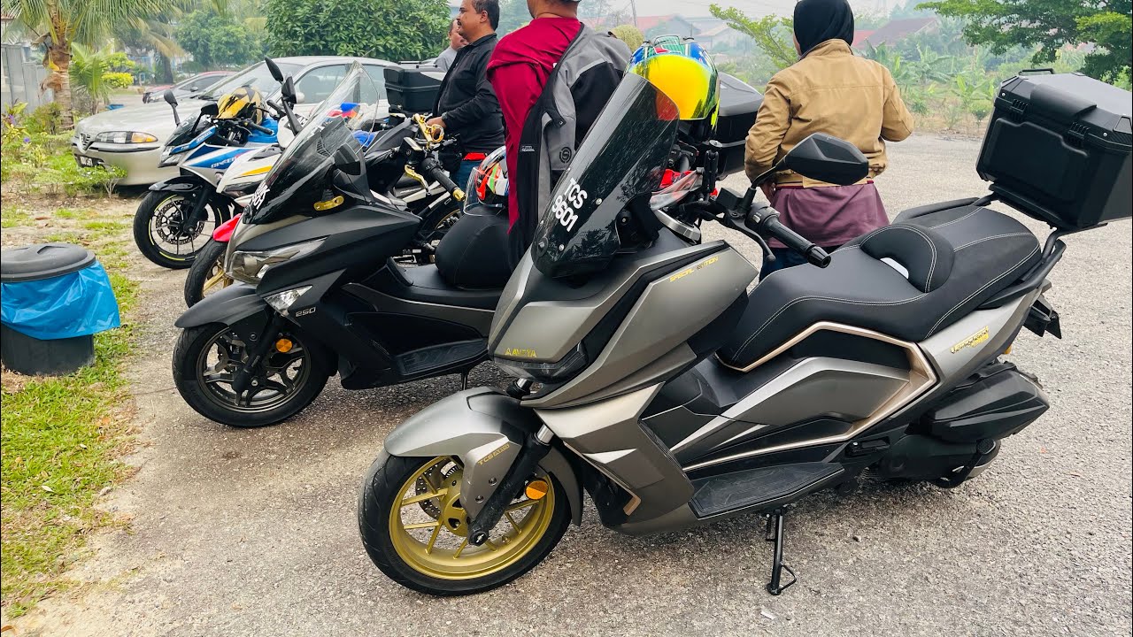 AVETA VANGUARD 250 | PUAS HATI AKU RIDE MAKAN DURIAN KAT MANTIN | AVG & MODENAS ELEGAN & GIXER 250
