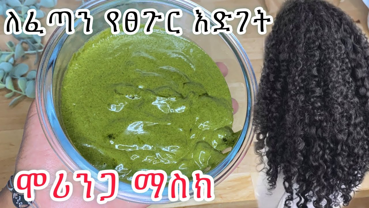 ሞሪንጋ ማስክ ለፈጣን የፀጉር እድገት  ትወዱታላቹ 👌  ሞሪንጋ ፀጉርን በአጭር ግዜ ለማሳደግ ለማፋፋት