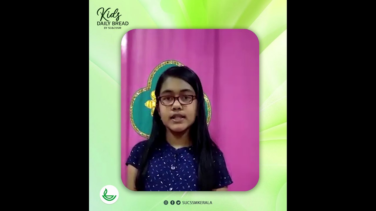 Kidz Daily Bread | Malayalam Morning Devotion | Jenita Elasa Thomas | SU&CSSM | Episode 43
