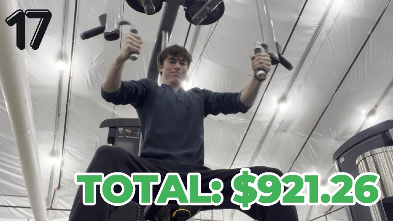 My FULL upper body workout (ROAD TO $100K AS A FRESHMAN EP. 17)