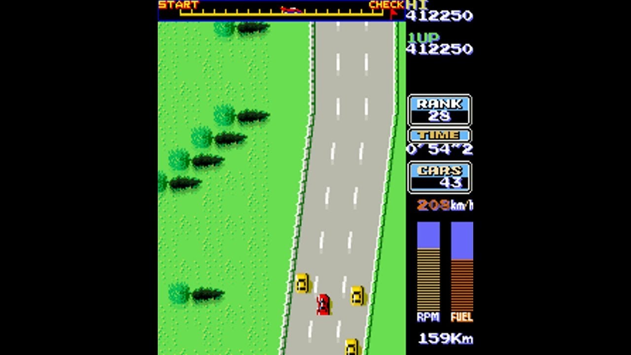 Road Fighter [Arcade Longplay] (1984) Konami